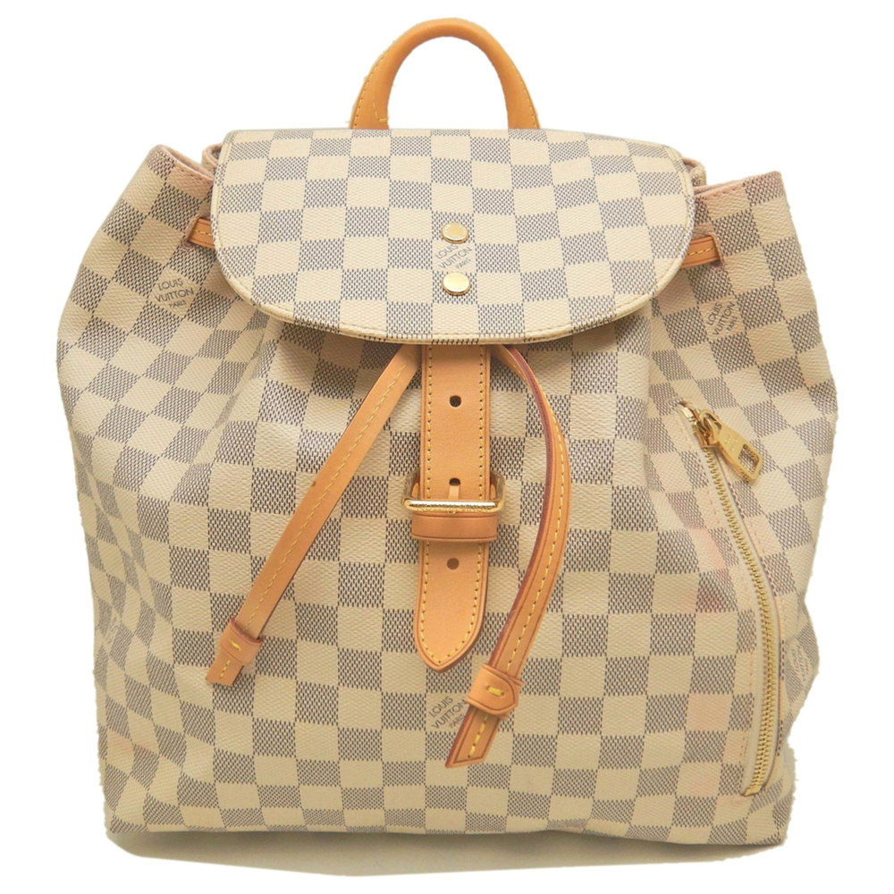 LOUIS VUITTON Damier Azur Speron N41578 Backpack, Azur, Women's 254306
